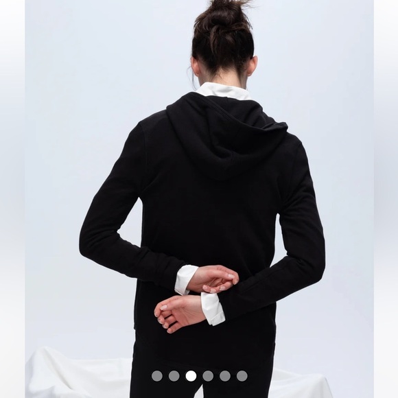 ATM Anthony Thomas Melillo French Terry Zip Up Hoodie in Black - XL (US 10) - Picture 3 of 14